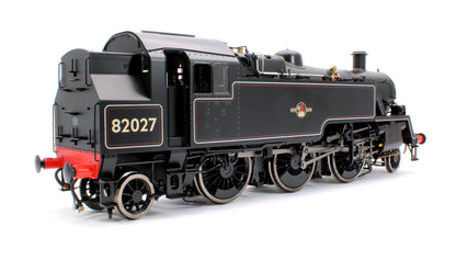 British Railways Standard 3MT 2-6-2T Lined Black Late Crest 82027 - Steam Tank Locomotive