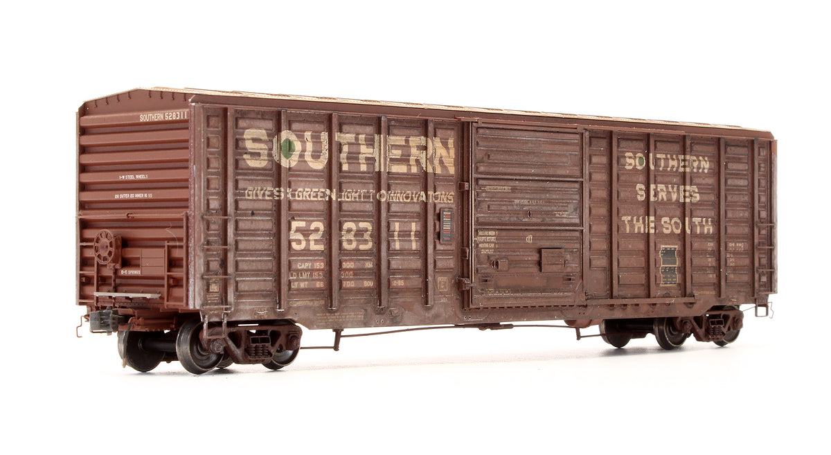 Pre-Owned EPS-90307-2 P-S 5277 Waffle Side Box Car Southern - Road #528311 - Custom Weathered