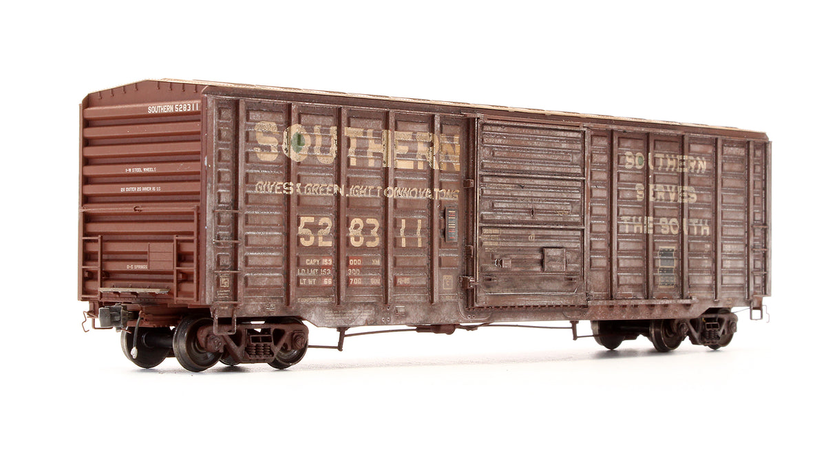 Pre-Owned EPS-90307-2 P-S 5277 Waffle Side Box Car Southern - Road #528311 - Custom Weathered