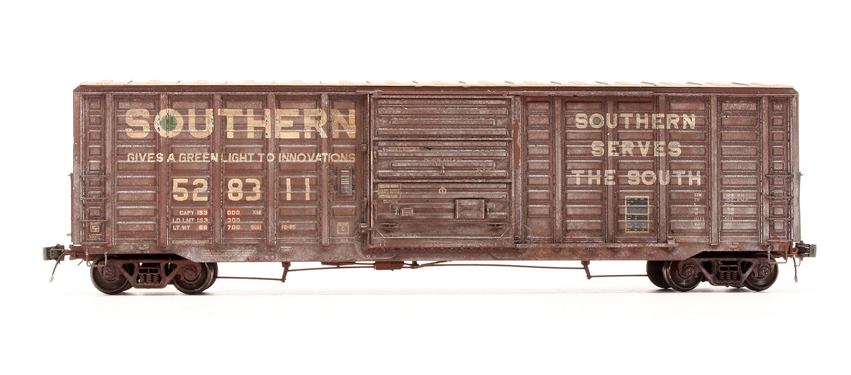Pre-Owned EPS-90307-2 P-S 5277 Waffle Side Box Car Southern - Road #528311 - Custom Weathered