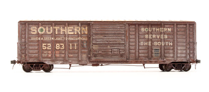 Pre-Owned EPS-90307-2 P-S 5277 Waffle Side Box Car Southern - Road #528311 - Custom Weathered