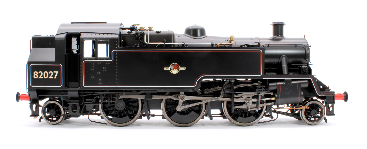 British Railways Standard 3MT 2-6-2T Lined Black Late Crest 82027 - Steam Tank Locomotive - DCC Sound