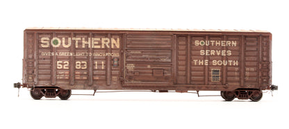 Pre-Owned EPS-90307-2 P-S 5277 Waffle Side Box Car Southern - Road #528311 - Custom Weathered