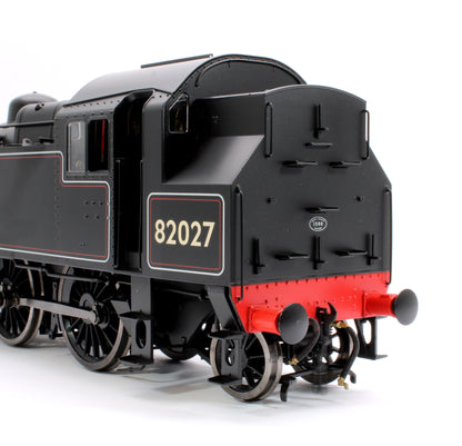 British Railways Standard 3MT 2-6-2T Lined Black Late Crest 82027 - Steam Tank Locomotive - DCC Fitted