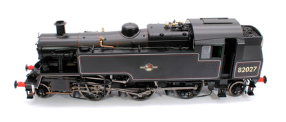 British Railways Standard 3MT 2-6-2T Lined Black Late Crest 82027 - Steam Tank Locomotive