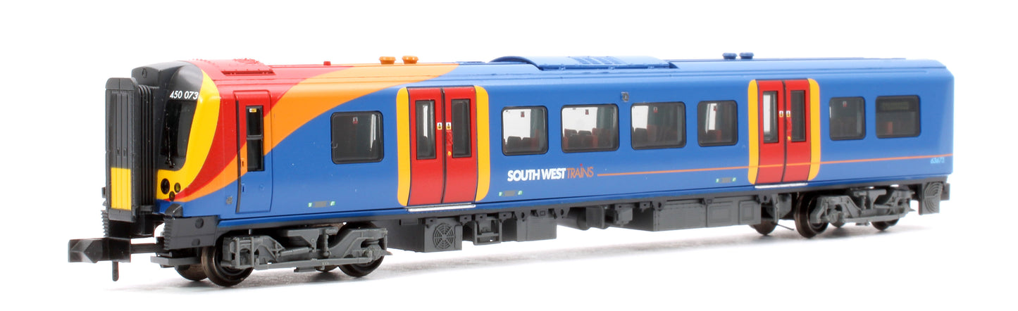 Class 450 4-Car EMU No. 450073 in South West Trains livery