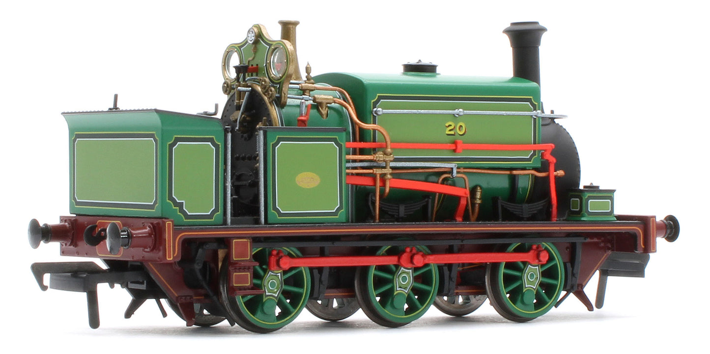 960005 Manning Wardle L Class 'Logan and Hemmingway' No.20 in Lined Green 0-6-0ST Steam Tank Locomotive