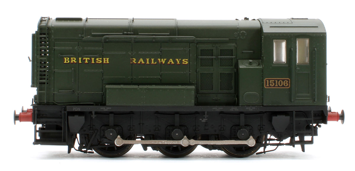 MR-507 Class 11 Shunter BR Green (WR Style Lettering) 15106 Diesel Locomotive - Weathered