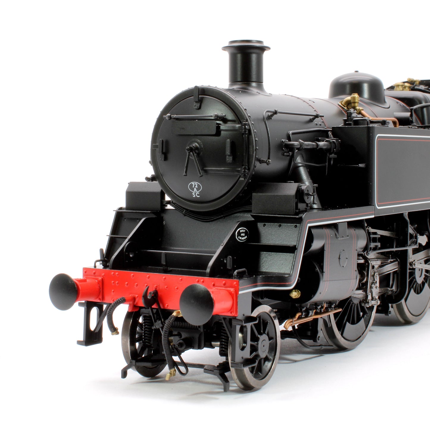 British Railways Standard 3MT 2-6-2T Lined Black Late Crest Unnumbered - Steam Tank Locomotive - DCC Sound