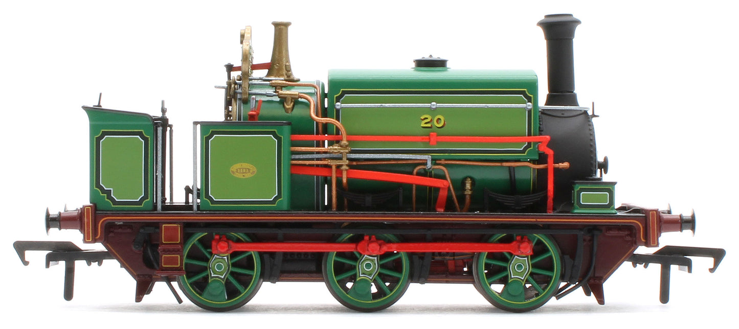 960505 Manning Wardle L Class 'Logan and Hemmingway' No.20 in Lined Green 0-6-0ST Steam Tank Locomotive - DCC Sound