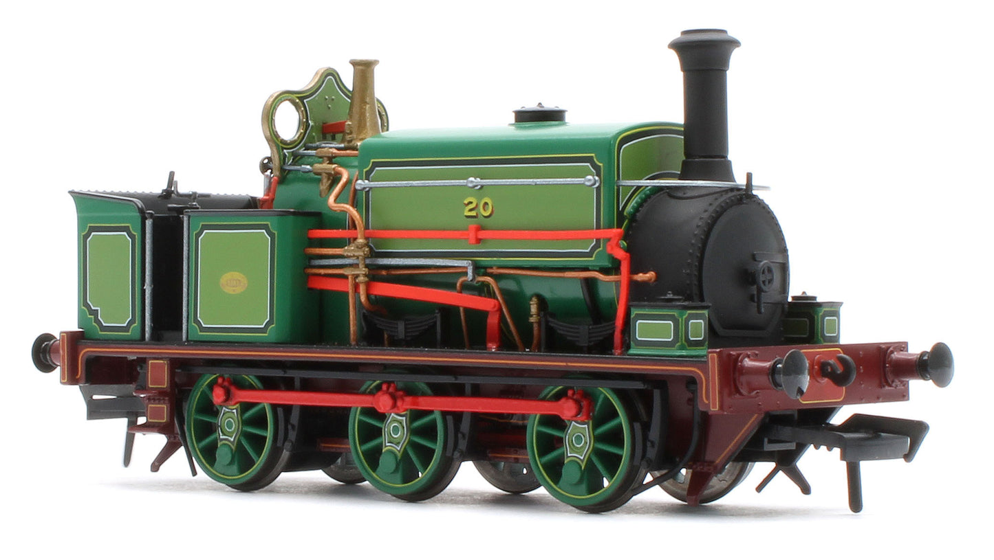 960005 Manning Wardle L Class 'Logan and Hemmingway' No.20 in Lined Green 0-6-0ST Steam Tank Locomotive