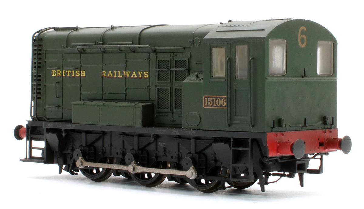 MR-507 Class 11 Shunter BR Green (WR Style Lettering) 15106 Diesel Locomotive - Weathered