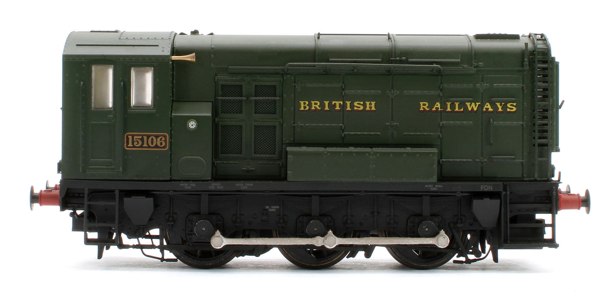 MR-507 Class 11 Shunter BR Green (WR Style Lettering) 15106 Diesel Locomotive - Weathered