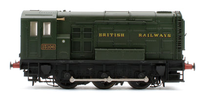MR-507 Class 11 Shunter BR Green (WR Style Lettering) 15106 Diesel Locomotive - Weathered