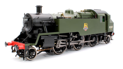 British Railways Standard 3MT 2-6-2T Green Early Crest 82007 - Steam Tank Locomotive - DCC Fitted