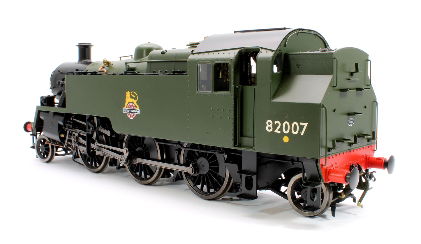 British Railways Standard 3MT 2-6-2T Green Early Crest 82007 - Steam Tank Locomotive