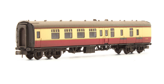 Pre-Owned BR Crimson & Cream MK1 BSK Second Brake Corridor Coach 'E 34500' - Custom Weathered