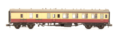 Pre-Owned BR Crimson & Cream MK1 BSK Second Brake Corridor Coach 'E 34500' - Custom Weathered