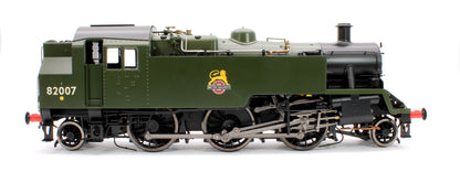 British Railways Standard 3MT 2-6-2T Green Early Crest 82007 - Steam Tank Locomotive - DCC Fitted