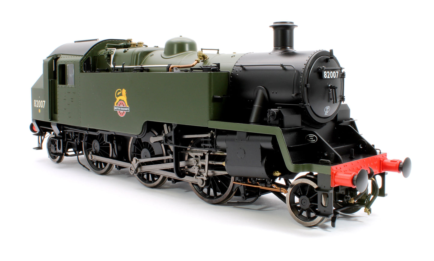 British Railways Standard 3MT 2-6-2T Green Early Crest 82007 - Steam Tank Locomotive