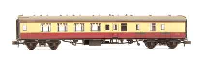 Pre-Owned BR Crimson & Cream MK1 BSK Second Brake Corridor Coach 'E 34500' - Custom Weathered