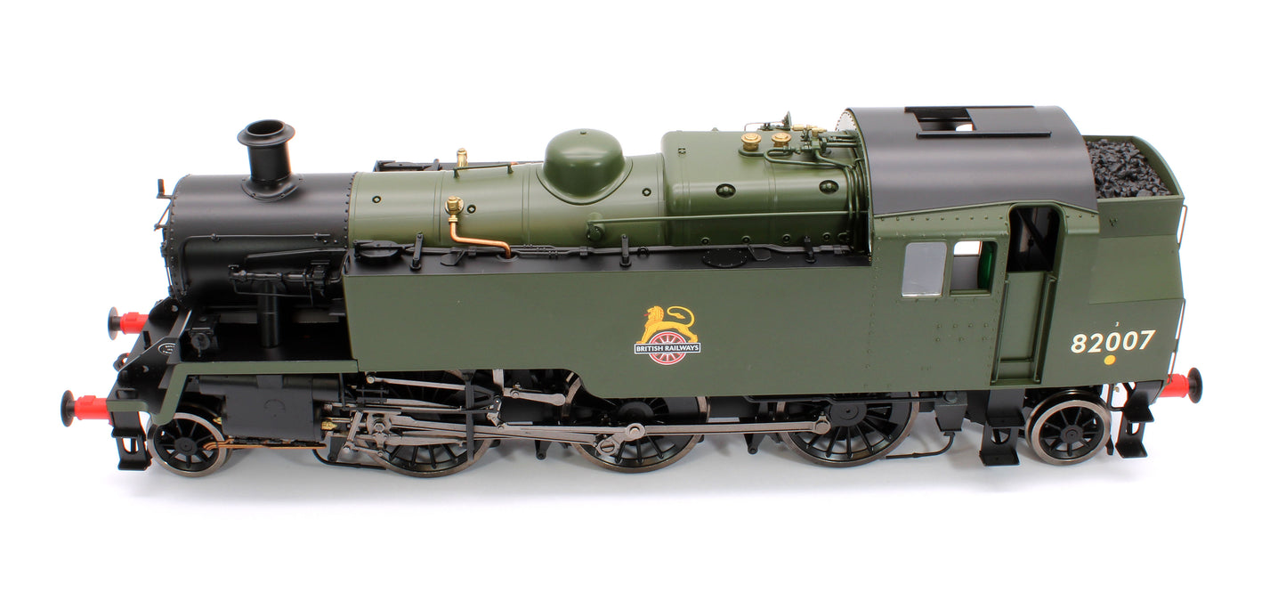 British Railways Standard 3MT 2-6-2T Green Early Crest 82007 - Steam Tank Locomotive