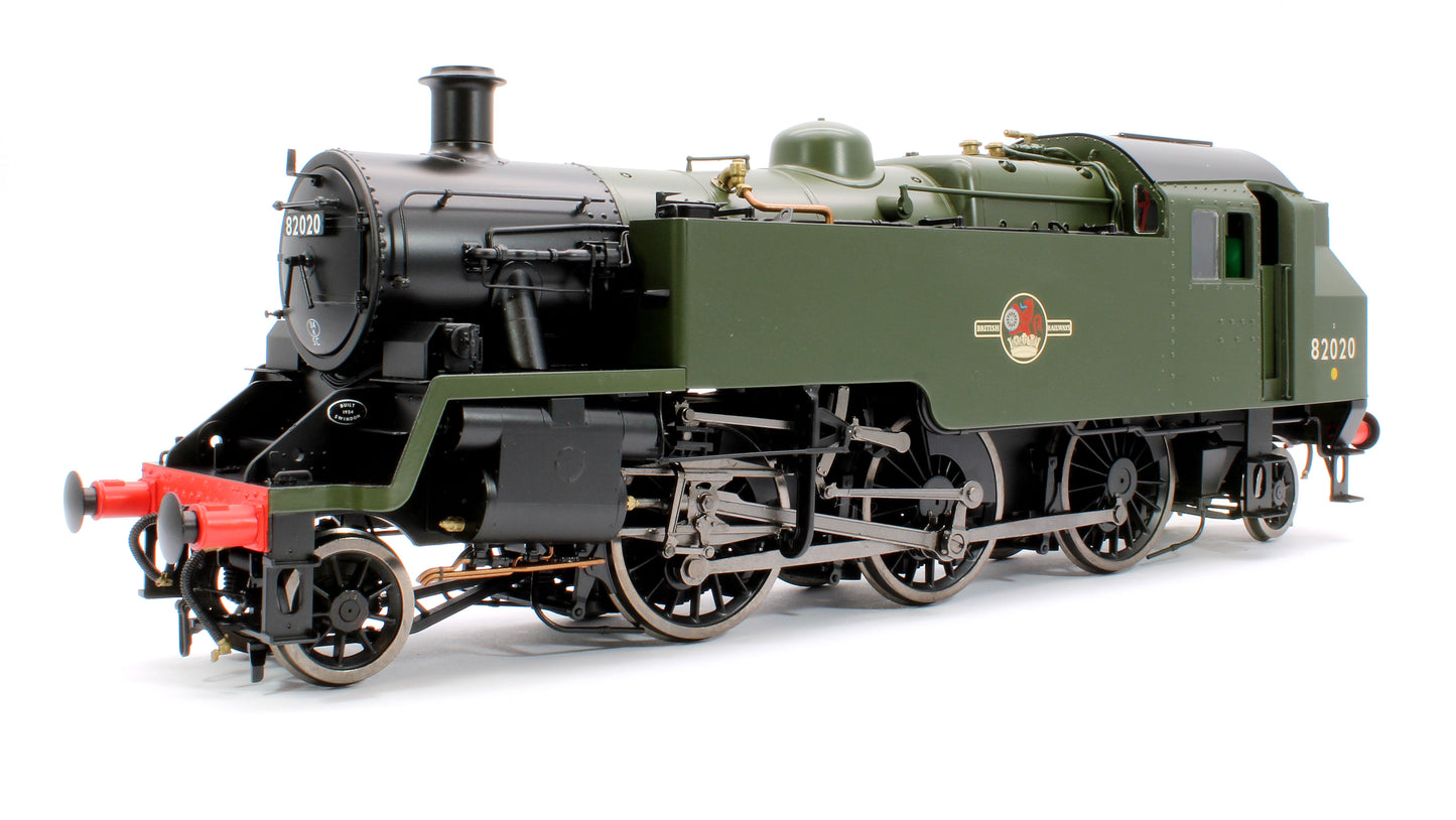 British Railways Standard 3MT 2-6-2T Green Late Crest 82020 - Steam Tank Locomotive - DCC Fitted