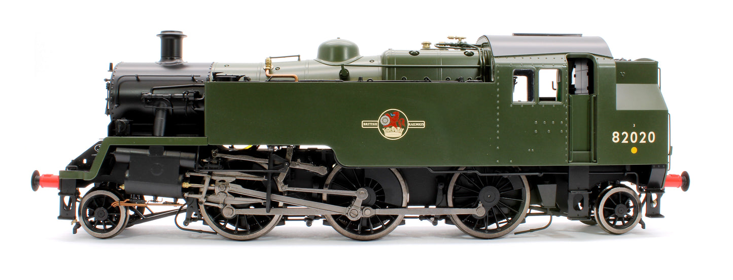 British Railways Standard 3MT 2-6-2T Green Late Crest 82020 - Steam Tank Locomotive - DCC Fitted