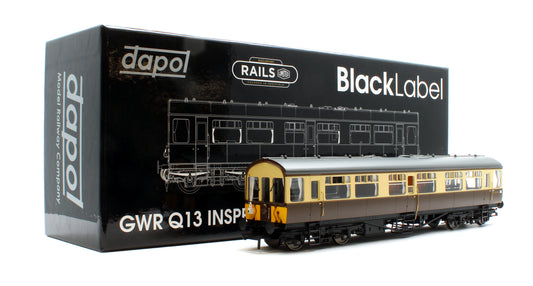 Black Label GWR Great Western Q13 Inspection Saloon, BR WR Chocolate & Cream W80976W