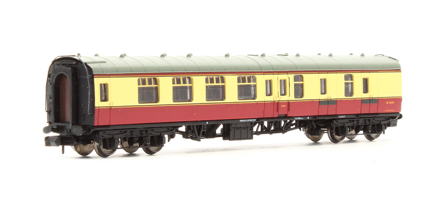 Pre-Owned 374-185A BR Crimson & Cream MK1 BSK Second Brake Corridor Coach 'W 34139'