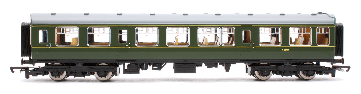 RailRoad Plus Class 110 3 Car DMU BR Green with Speed Whiskers Train Pack