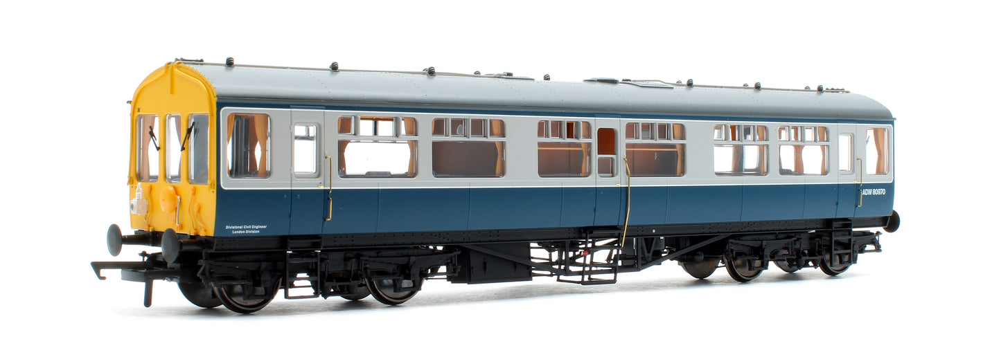 Pre-Owned BL-201-003 Black Label GWR Great Western Q13 Inspection Saloon, BR Blue / Grey ADW 80970