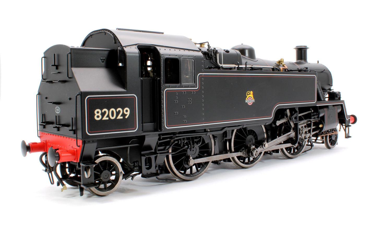 British Railways Standard 3MT 2-6-2T Lined Black Early Crest 82029 - Steam Tank Locomotive - DCC Sound