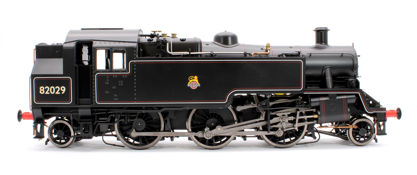 British Railways Standard 3MT 2-6-2T Lined Black Early Crest 82029 - Steam Tank Locomotive - DCC Fitted