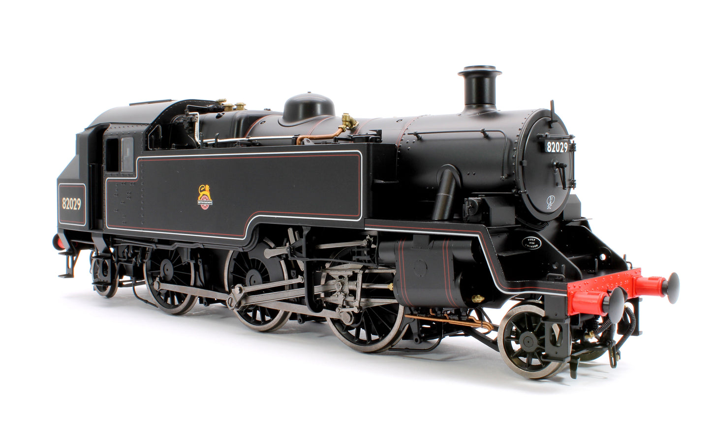 British Railways Standard 3MT 2-6-2T Lined Black Early Crest 82029 - Steam Tank Locomotive - DCC Sound