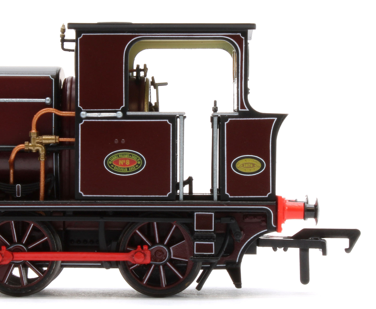 960007 Manning Wardle L Class 'Bombay' in Lined Red 0-6-0ST Steam Tank Locomotive