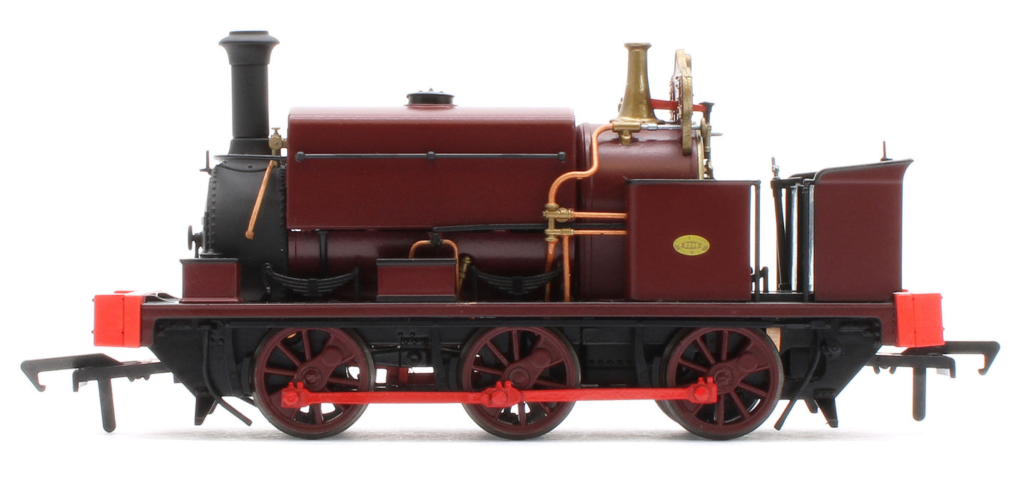 960008 Manning Wardle L Class Unnumbered in Plain Red 0-6-0ST Steam Tank Locomotive