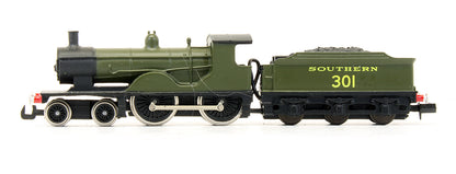 Pre-Owned Ex LSWR Drummond T9 4-4-0 Southern Olive Green '301' Steam Locomotive