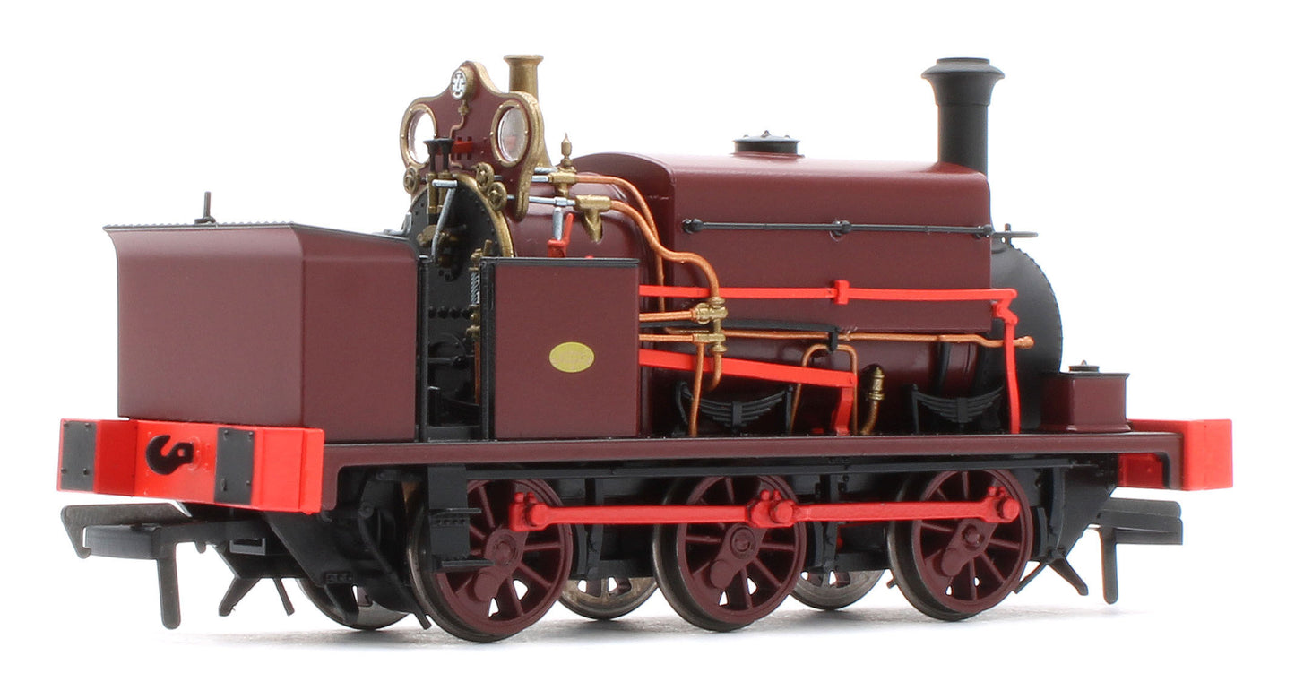 960008 Manning Wardle L Class Unnumbered in Plain Red 0-6-0ST Steam Tank Locomotive