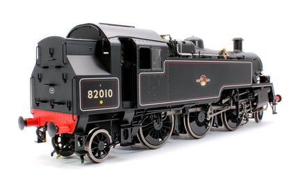 British Railways Standard 3MT 2-6-2T Lined Black Late Crest 82010 - Steam Tank Locomotive