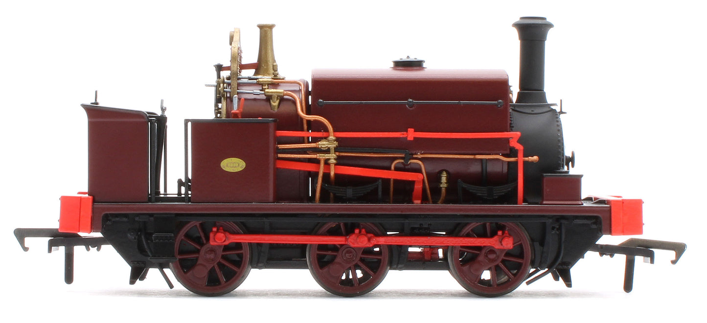 960008 Manning Wardle L Class Unnumbered in Plain Red 0-6-0ST Steam Tank Locomotive