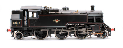 British Railways Standard 3MT 2-6-2T Lined Black Late Crest 82010 - Steam Tank Locomotive - DCC Fitted