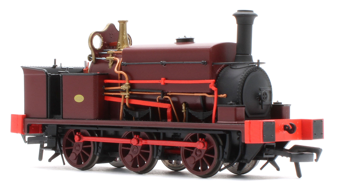 960508 Manning Wardle L Class Unnumbered in Plain Red 0-6-0ST Steam Tank Locomotive - DCC Sound
