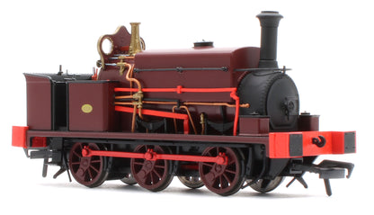 960508 Manning Wardle L Class Unnumbered in Plain Red 0-6-0ST Steam Tank Locomotive - DCC Sound