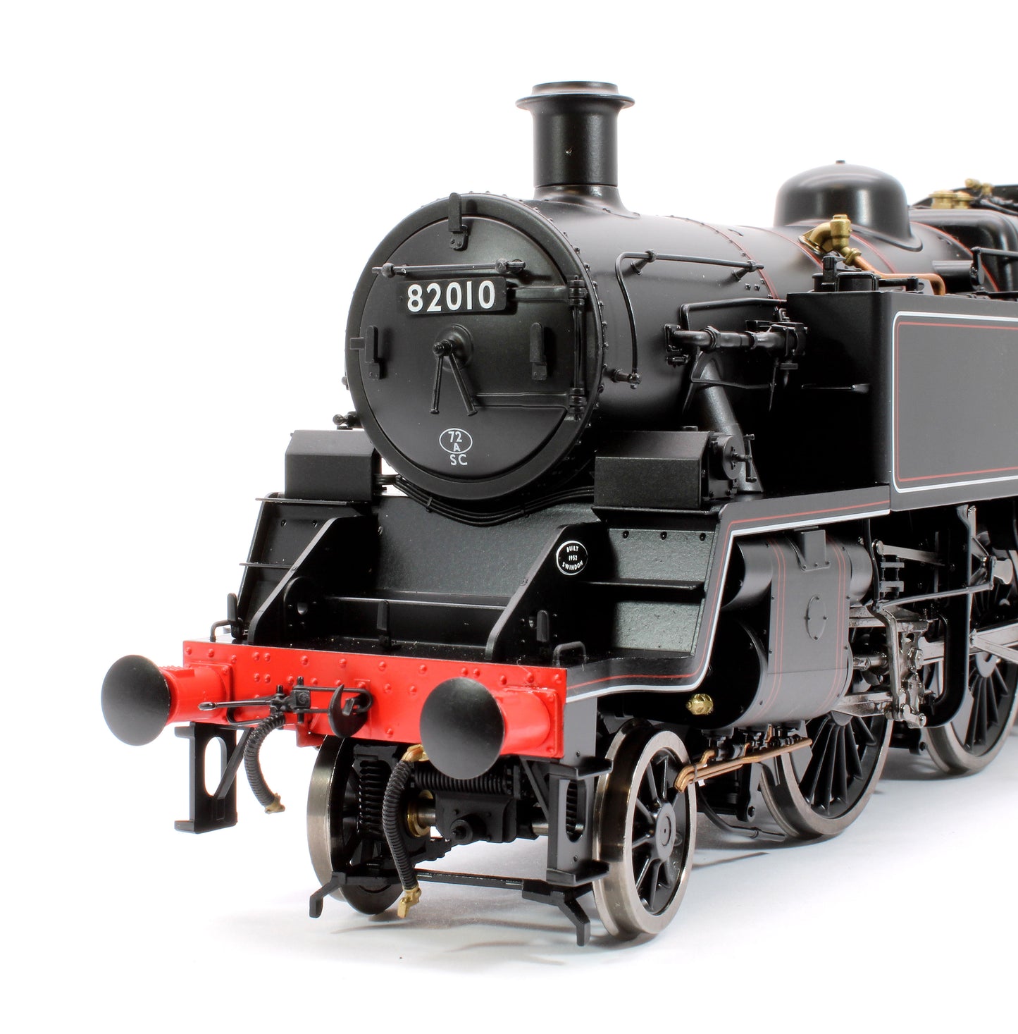 British Railways Standard 3MT 2-6-2T Lined Black Late Crest 82010 - Steam Tank Locomotive - DCC Fitted