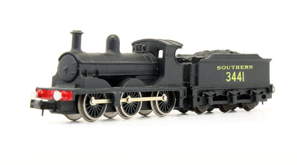 Pre-Owned Ex LSWR Class 0395 0-6-0 Southern Black '3441' Steam Locomotive