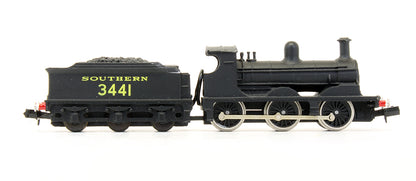 Pre-Owned Ex LSWR Class 0395 0-6-0 Southern Black '3441' Steam Locomotive