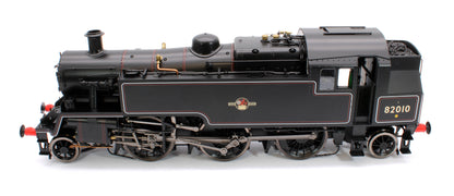 British Railways Standard 3MT 2-6-2T Lined Black Late Crest 82010 - Steam Tank Locomotive - DCC Fitted