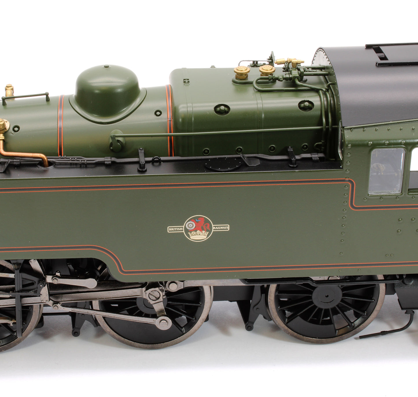 British Railways Standard 3MT 2-6-2T Lined Green Late Crest Unnumbered - Steam Tank Locomotive