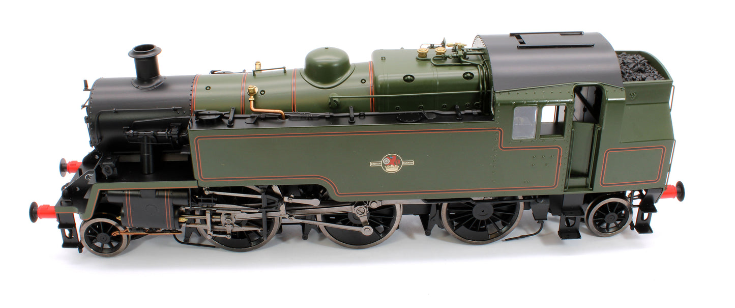 British Railways Standard 3MT 2-6-2T Lined Green Late Crest Unnumbered - Steam Tank Locomotive - DCC Sound